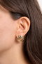 Heliophilia Silver Pendientes de Oro con Recubrimiento de Laca Dorado
